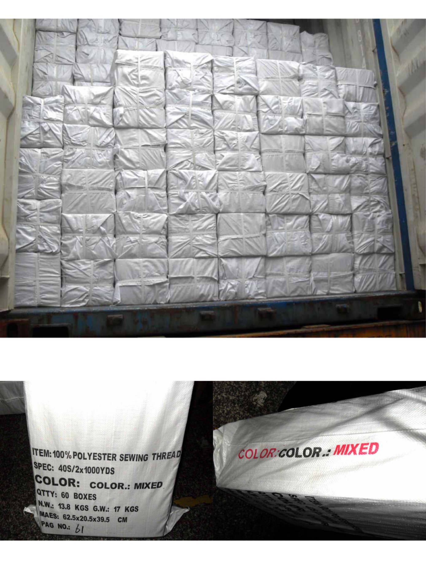 1000yds Spun 100% Polyester 40s/2 Zere Dinki Polysew Sewing Machine Cone Thread Popular in Nigeria Market