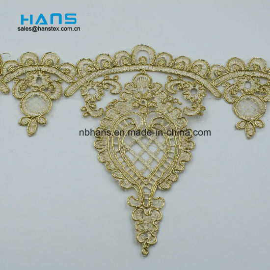 2018 New Design Embroidery Lace on Organza (HC-1833)