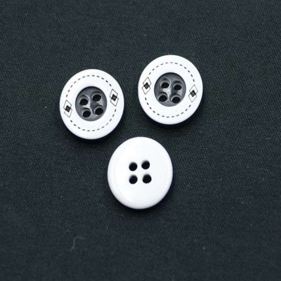 2 Holes New Design Polyester Button (S-051)