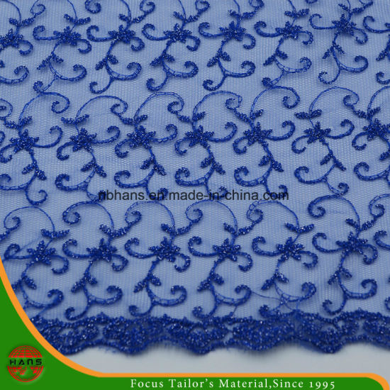 High Quality Embroidery Polyester Fabric (HSKDM-1701)