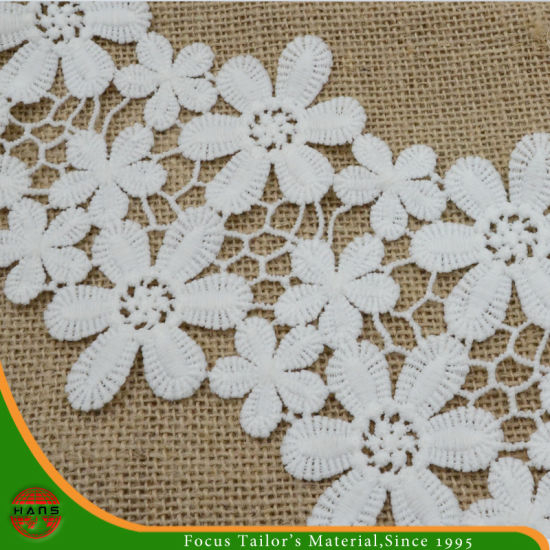 White Floral Elastic Lace