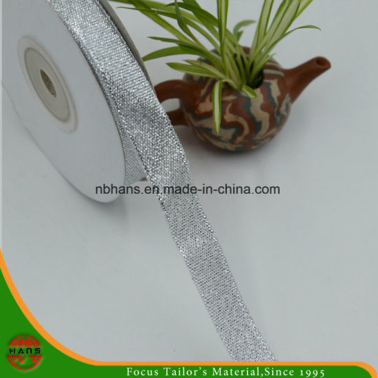 Golden Silver Gift Packaging Ribbon (HANS-86#-116)