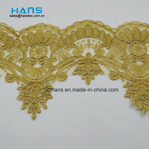 2018 New Design Embroidery Lace on Organza (HC-1840)