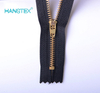 Custom New Colorful No 5 3 Clothing Fashion Lock Jeans Copper Brass Metal Zipper Design