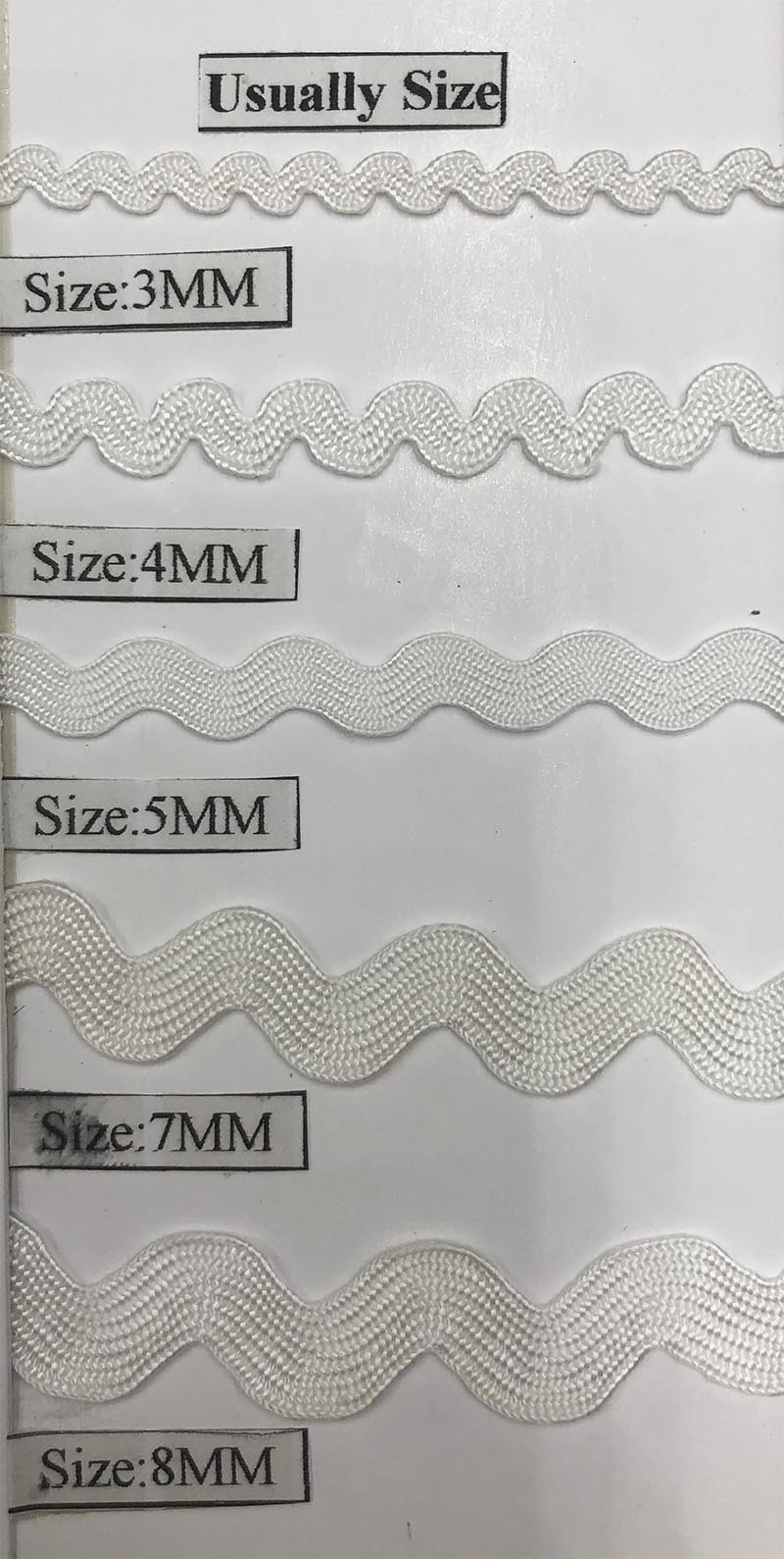 Wholesale Zig Zag Shape Ribbon Metal Band Bending Band Garment Decorative