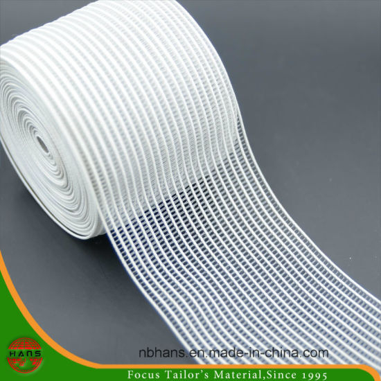70mm Transparent Stripe Woven Elastic Tape (HATE16700001)
