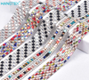 Wholesale Iron on Glass Hot Fix Adhesive Crystal Beaded Rhinestone Chain Trimming for Decoration
