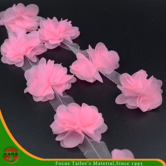 Pink Colors Satin Flowers for Decoration (HSXC-1701)