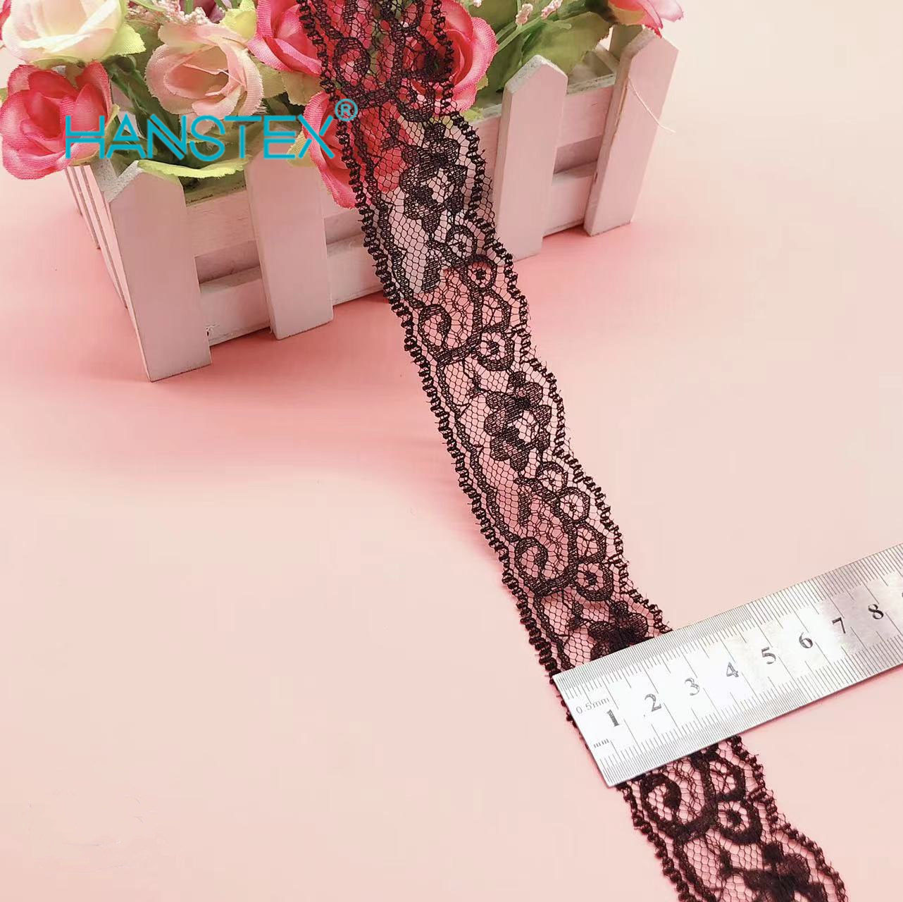 Polyester No Elastic Lace Trimming Lace Fabric Fringe