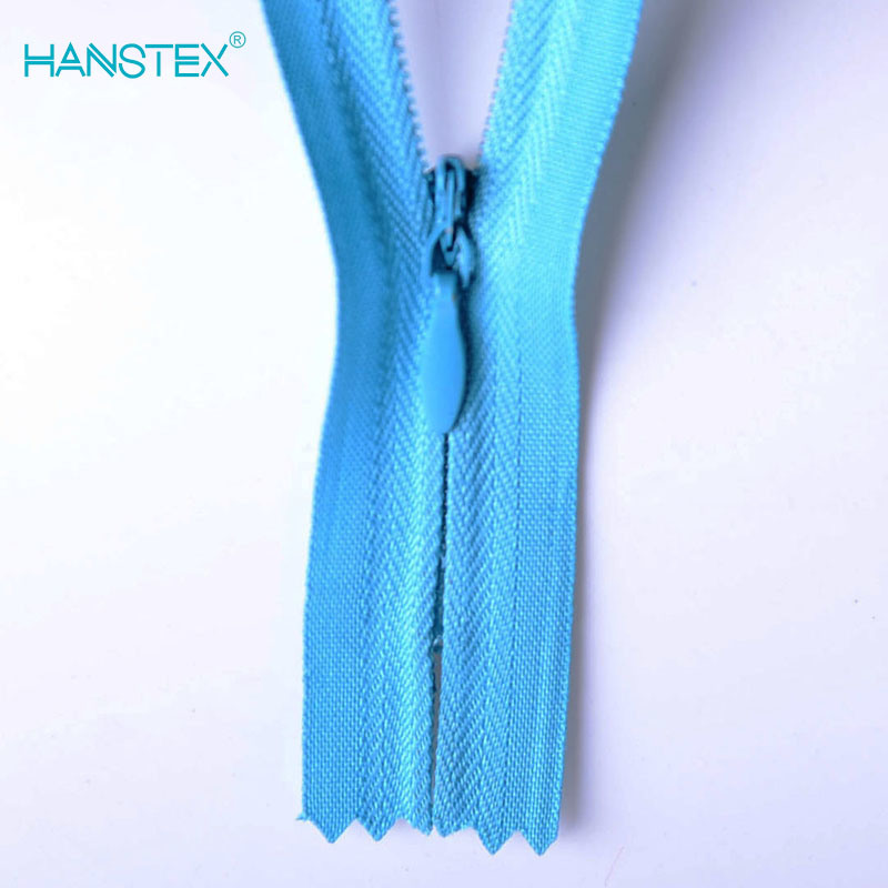 Hans Cheap Price Strong Nylon 3# /4# Invisible Zipper Open-End and Close-End for Dress/Protective Suit;