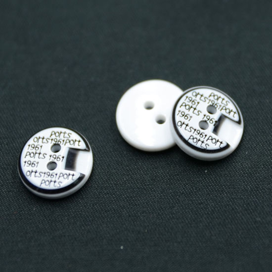 2 Holes New Design Polyester Button (S-040)