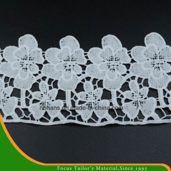 100% Cotton High Quality Embroidery Lace (HC-1763)