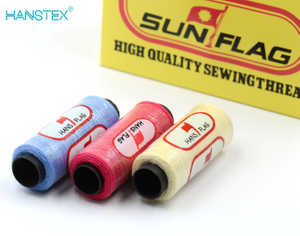 Wholesale Factory Hanstex Sunflag 100% Polyester Sewing Thread Small Cone Thread Kit 30/2