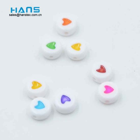 Round Love Letter Beads