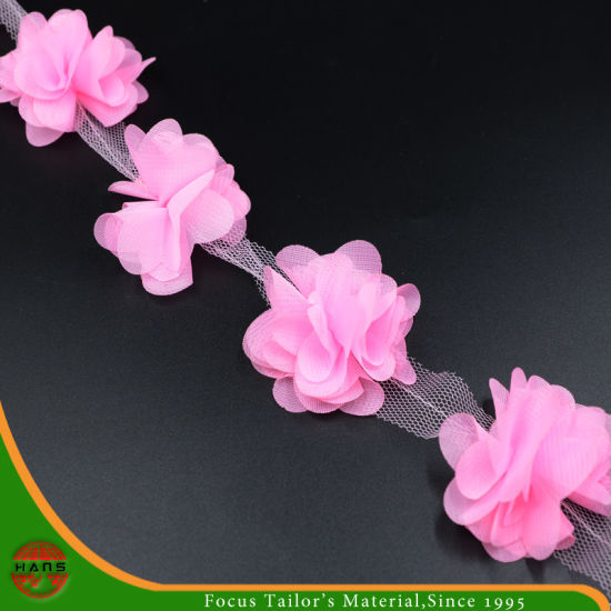 Pink Colors Satin Flowers for Decoration (HSXC-1701)