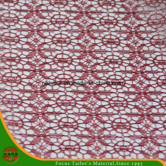 High Quality Embroidery Polyester Fabric (HSHY-1705)
