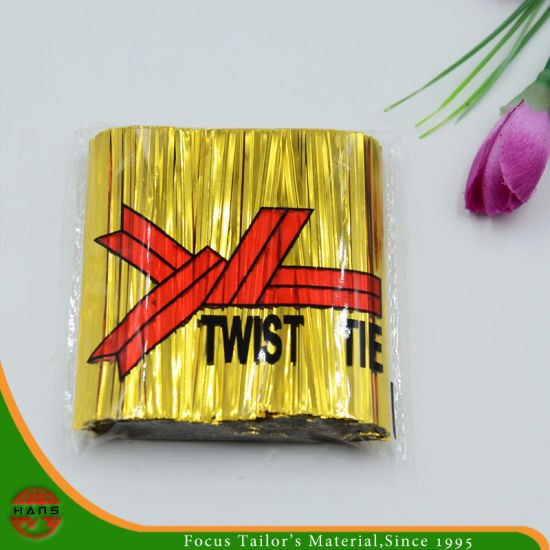 Golden Sliver Twist Tie for Gift