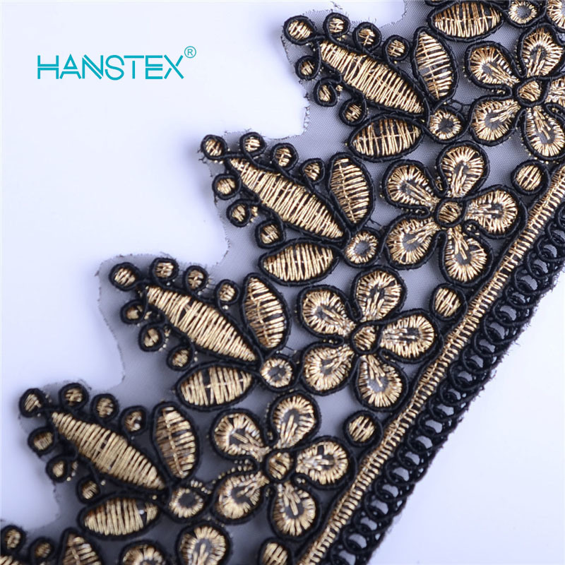 Hans Example of Standardized OEM Soft Cutwork Lace Embroidery Designs