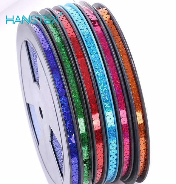 Wholesale Pet Tape Spangle 3mm 4mm 5mm for Embroidery Sequins Machine Sequin CD High Quality Lead Support Feature Material Origin Type Paillette on Reel Paillet