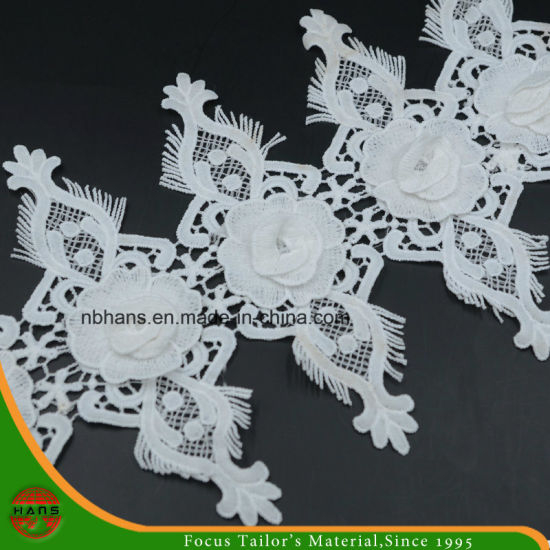 2017new Design Embroidery Lace on Organza (HJKL-1702)