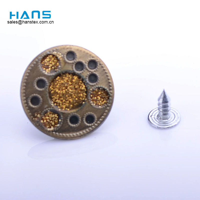 Hans Amazon Top Seller New Style Rhinestone Buttons for Jeans