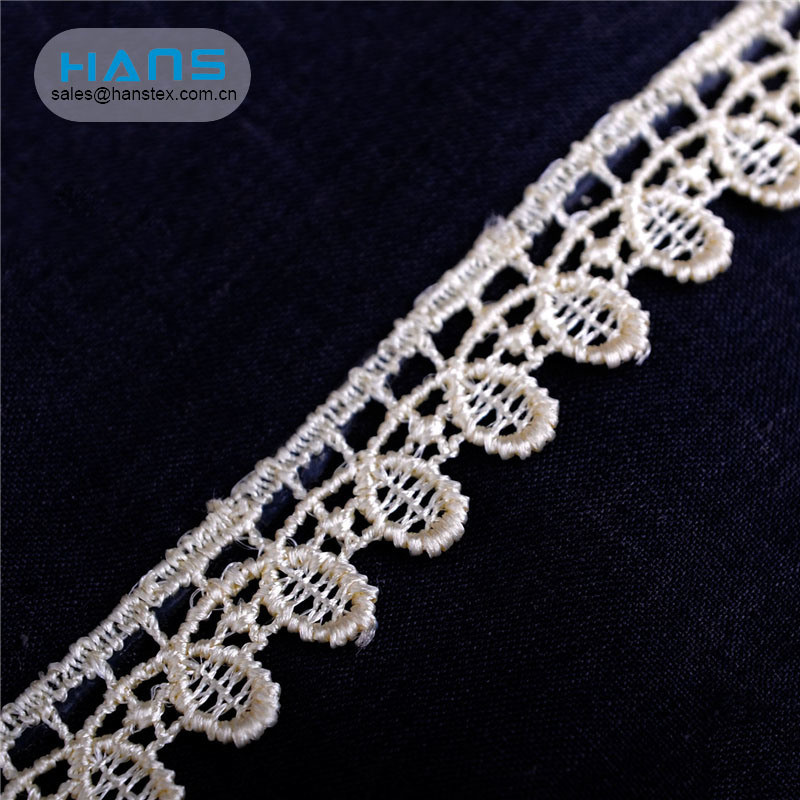 Hans High Quality OEM Decoration Lace Fabric in Rolls