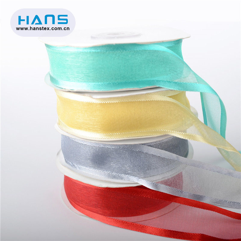 Hans Accept Custom Various Color Organza Bags with Logo Ribbon