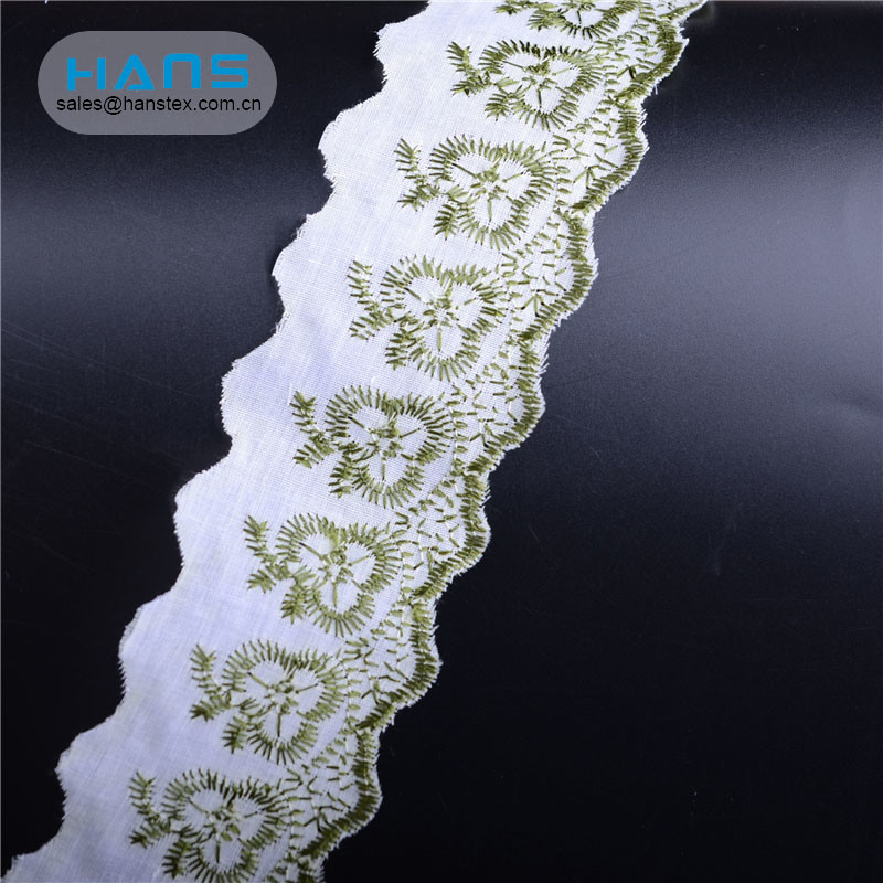 Hans Factory Customized Promotional Polyester Cotton Lace
