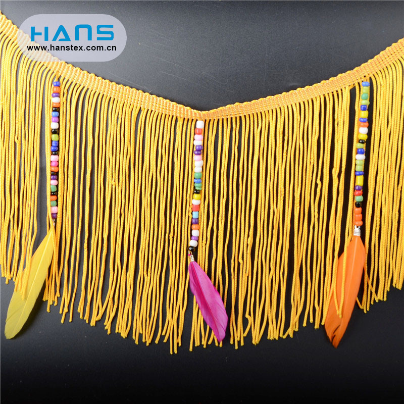 Hans China Manufacturer Wholesale Beautifical Trim Fringe Tassel