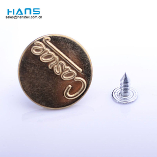 Hans Your Satisfied Custom Colored Metal Jeans Button