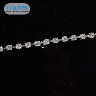 Hans High Quality OEM Shining Ss6.5 Rhinestone Chain