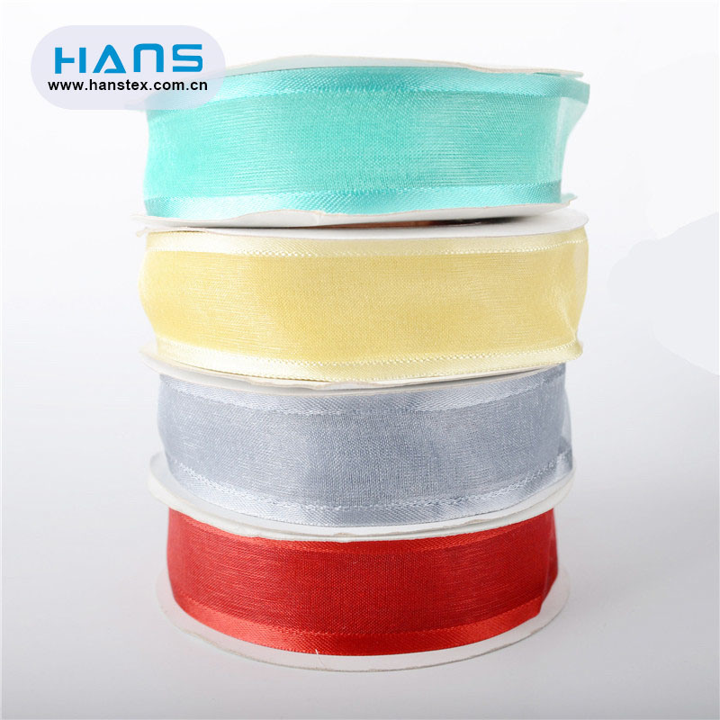 Hans Accept Custom Various Color Organza Bags with Logo Ribbon