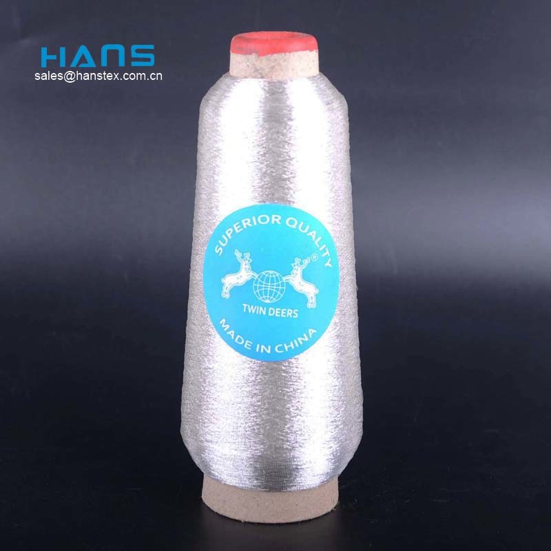 Hans Directly Sell Good Color Fastness Silver Yarn