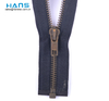 Hans New Fashion High Strength Leather Jacket Metal Zipper