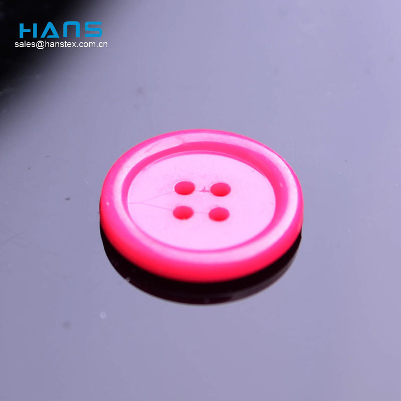 Hans Eco Custom Made New Design Clear 4 Hole Plastic Button