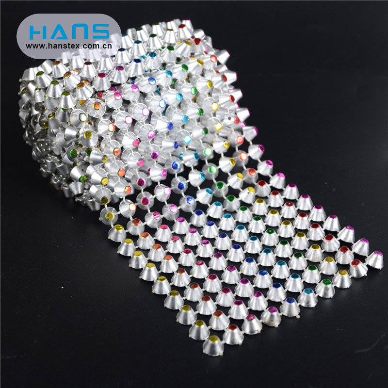 Hans Made in China Shine Women Sexy 888 Crystal Rhinestone Mesh