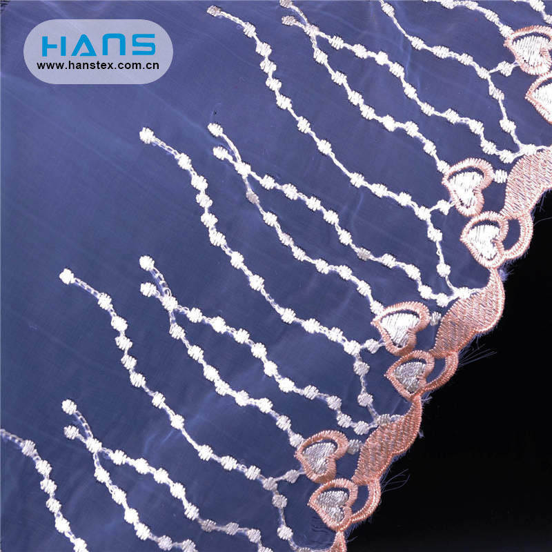 Hans Cheap Wholesale Apparel White Lace Fabric