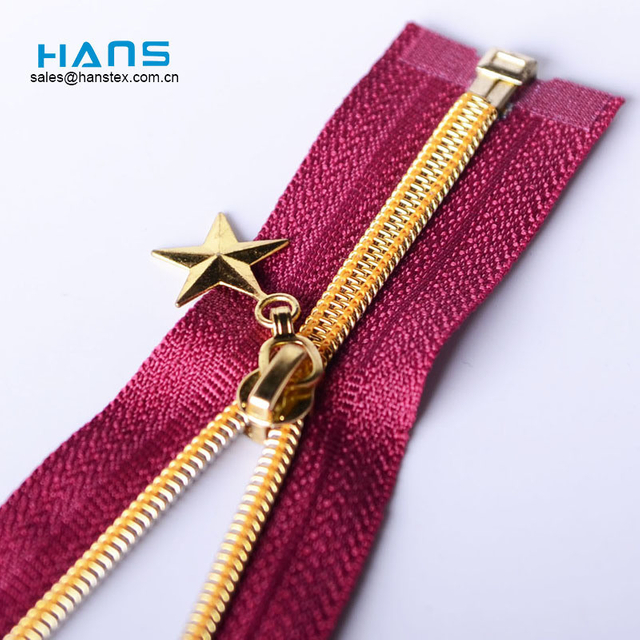 Hans Free Design Logo Color Nylon Spiral Zipper
