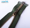 Hans Eco Custom Made High Strength Antique Brass Zipper