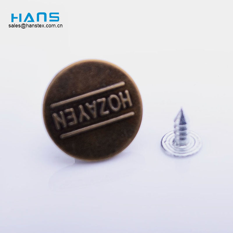 Hans Directly Sell Cool Copper Jeans Button