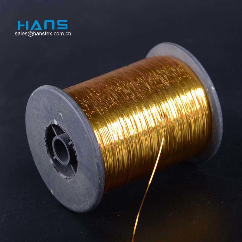 Hans Factory Directly Sell Non Decolorizing Golden Silk Thread