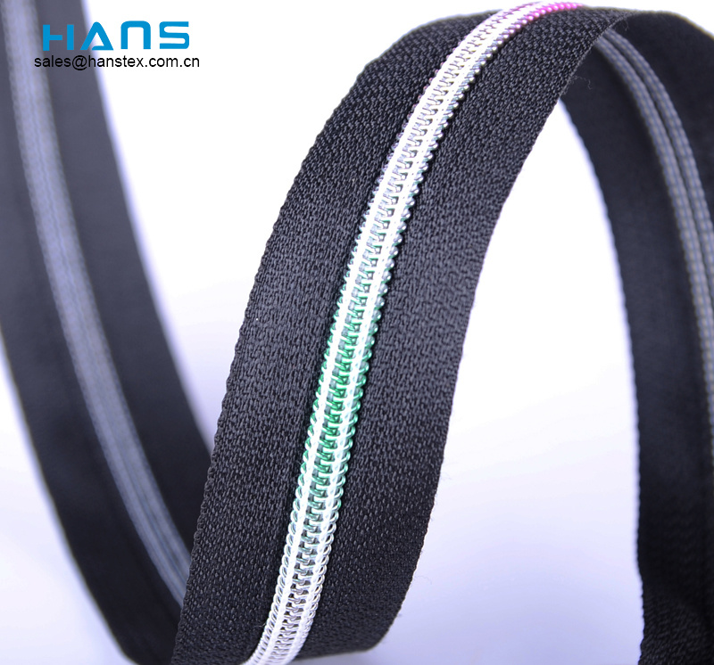 Hans Factory Directly Sell Washable Nylon Zipper Tape
