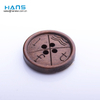 Hans Fast Delivery Sewing Engraved Custom Logo Wood Button