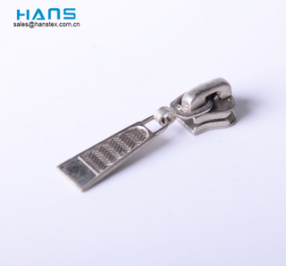 Hans Custom Metal Zinc Alloy Zipper Pulls Logo