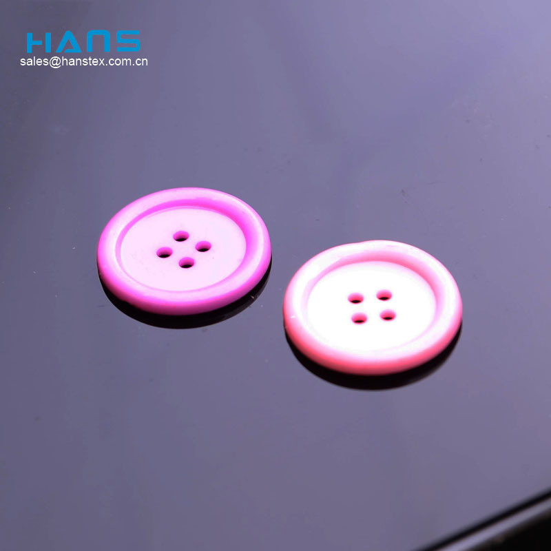 Hans Eco Custom Made New Design Clear 4 Hole Plastic Button