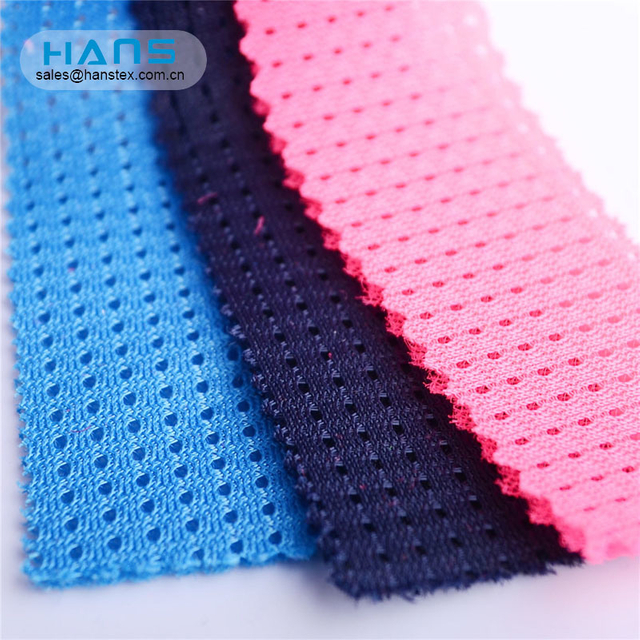 Hans Wholesale China Knitted Micro Net Mesh Polyester Fabric
