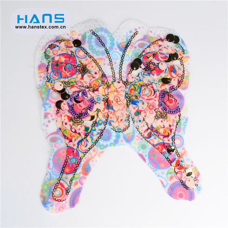 Hans ODM / OEM Design Gorgeous Reversible Sequin Patches