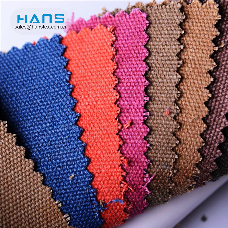 Hans Factory Prices Comfortable Waterproof Poly Canvas Fabric