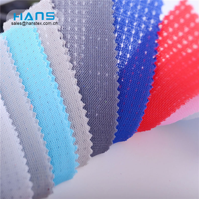 Hans Wholesale China Knitted Micro Net Mesh Polyester Fabric