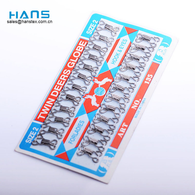 Hans Chinese Supplier Different Sizes Metal Bra Hooks
